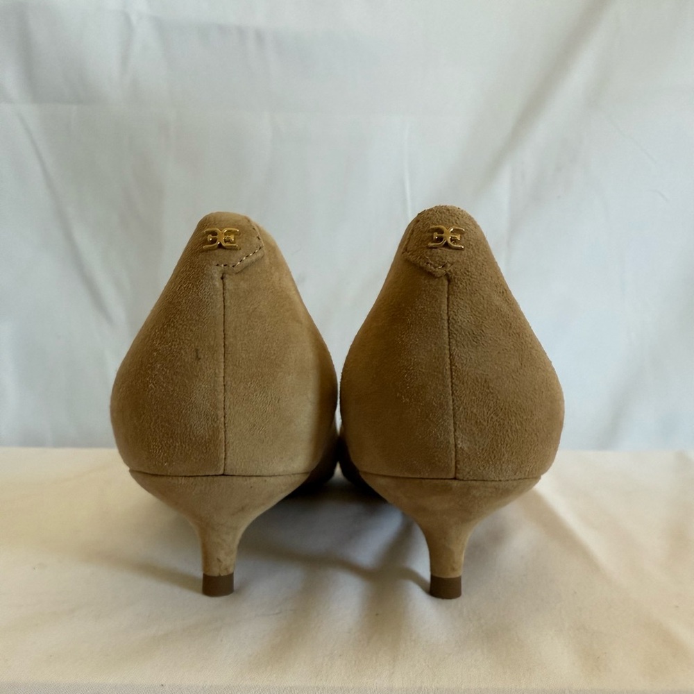 Sam Edelman Camel Suede Kitten Heels - Picture 7 of 9